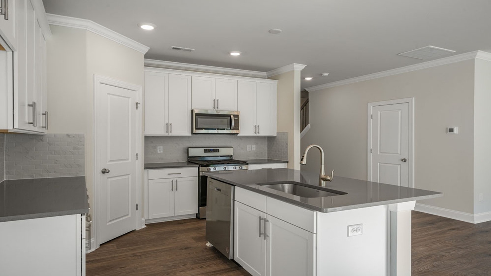 kitchen with granite countertops