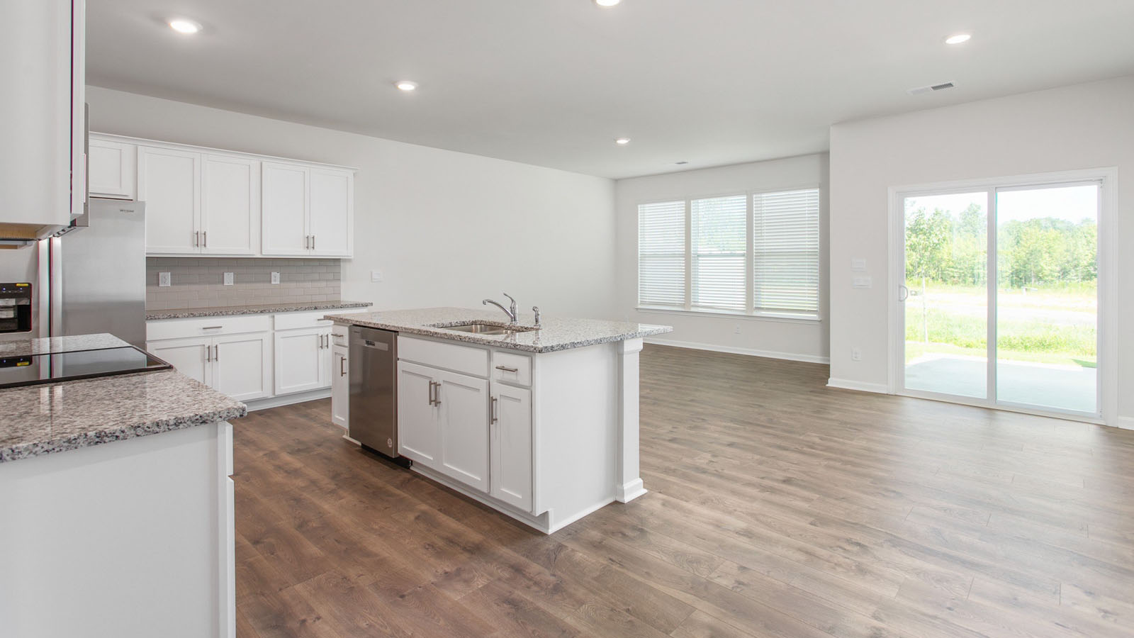 open plan living area