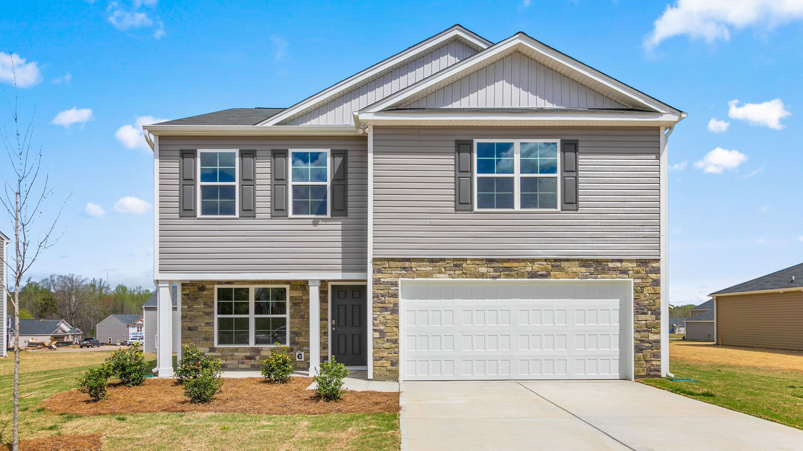 The Penwell features a 2 story 2 car garage 3 bed 2.5 bath single family home