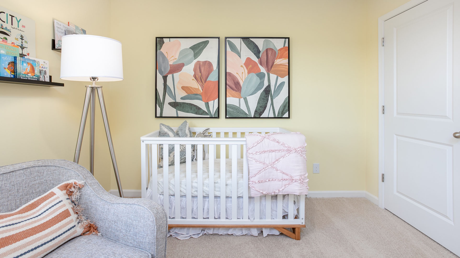 nursery with carpet