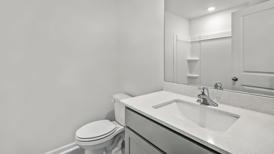 secondary bathroom sink view