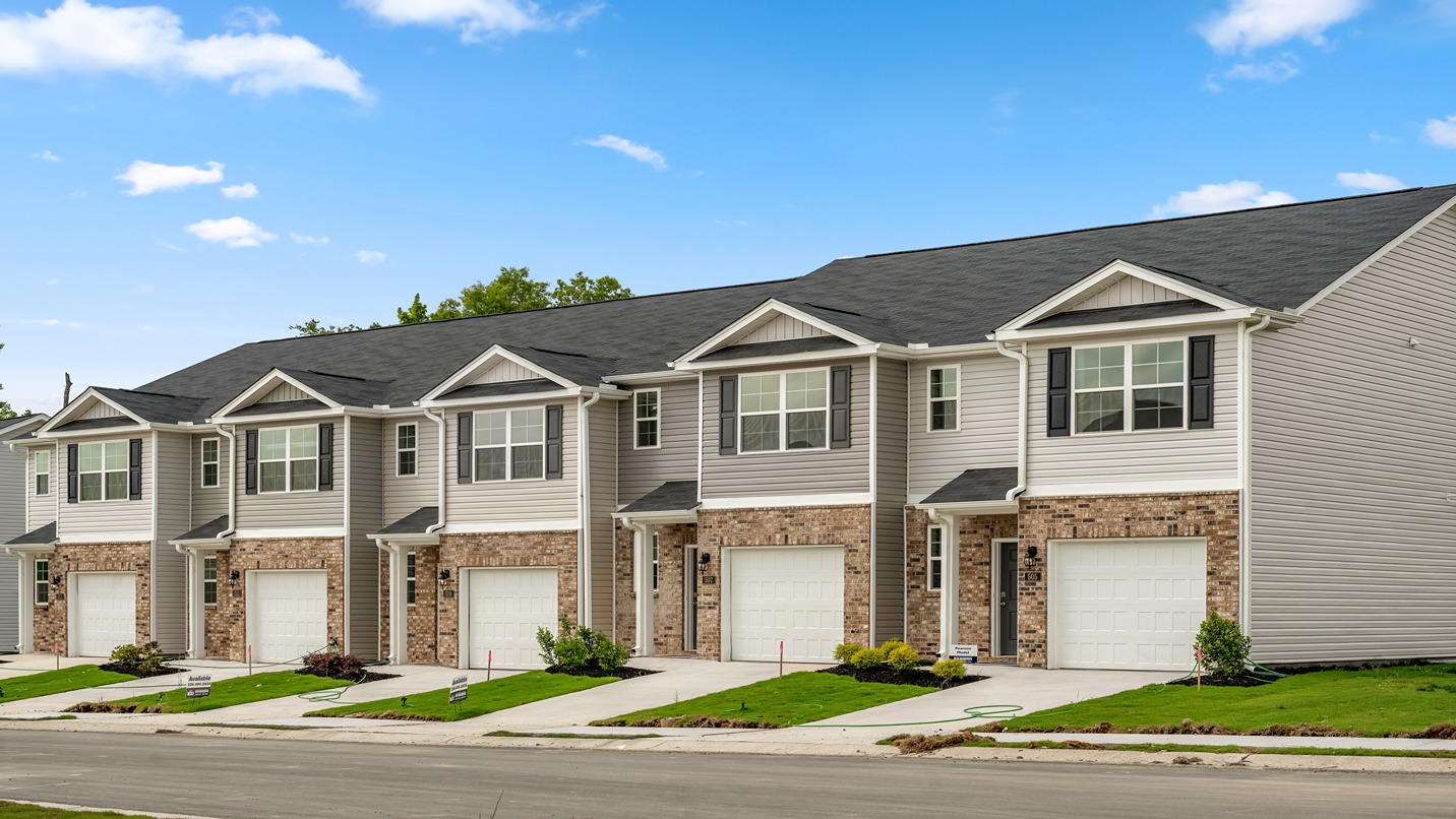 exterior of homes in community