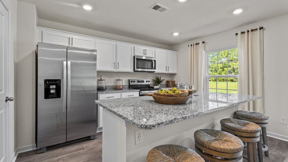 kitchen with sit in island