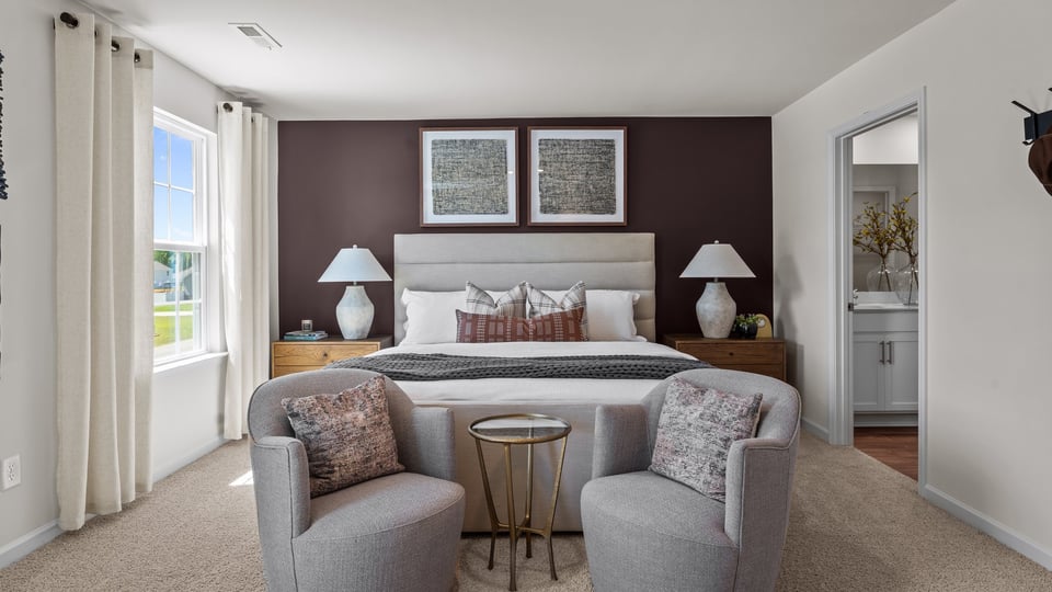 primary bedroom with window