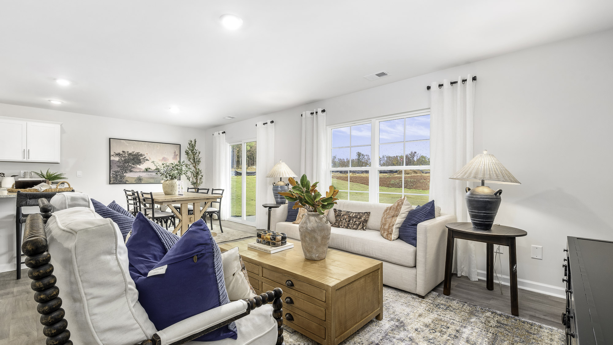 living room with window