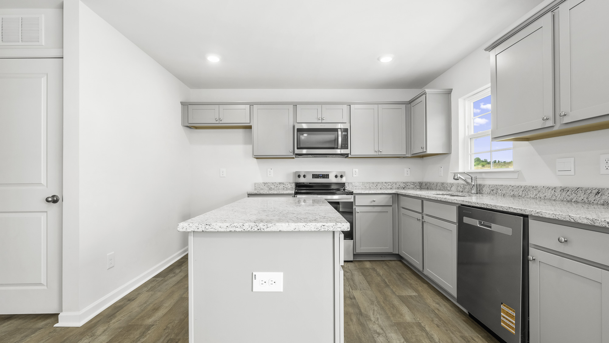 side view of kitchen