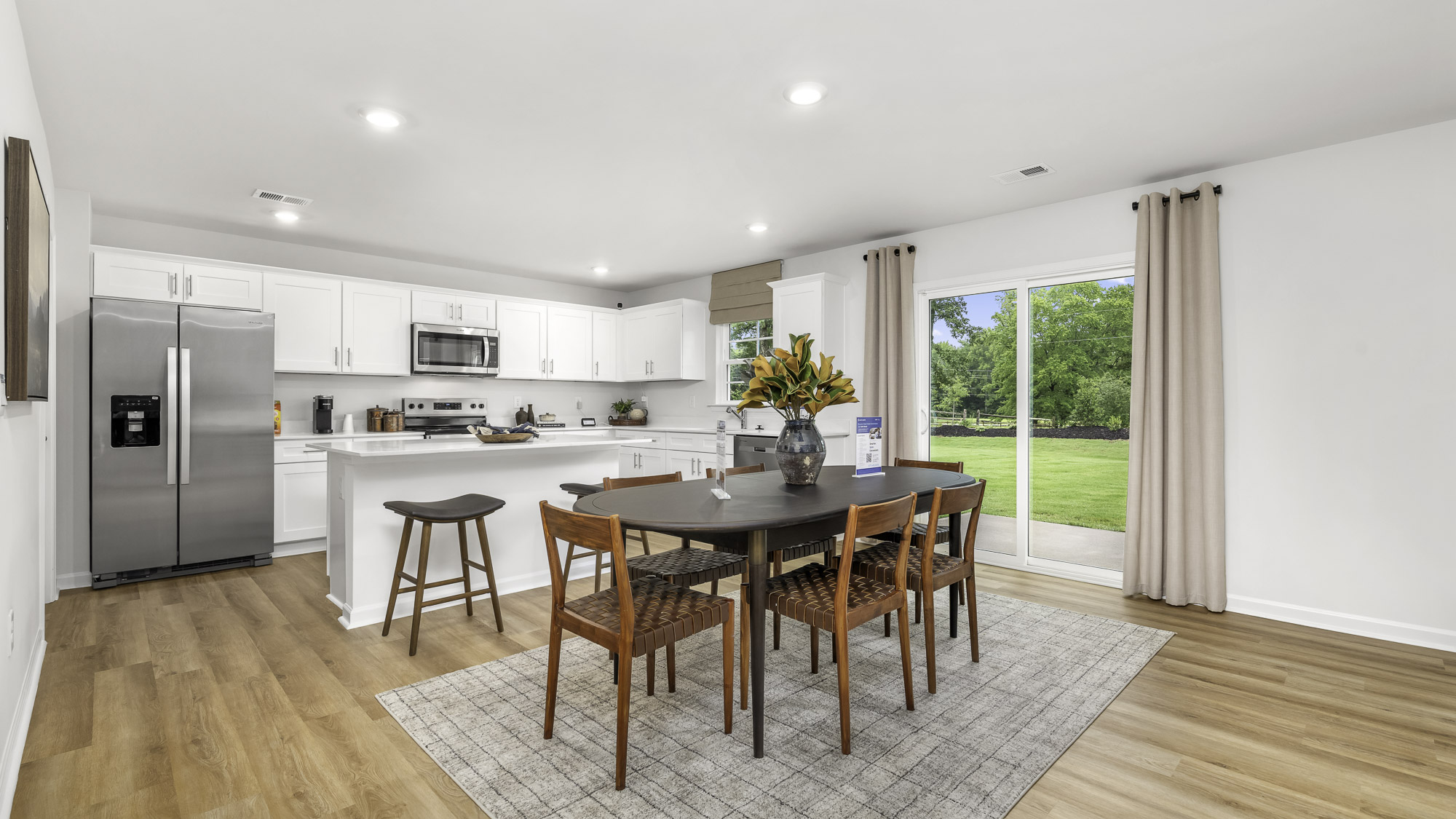 kitchen with a breakfast area