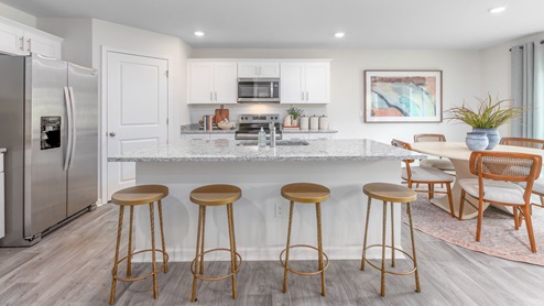 Kitchen with island
