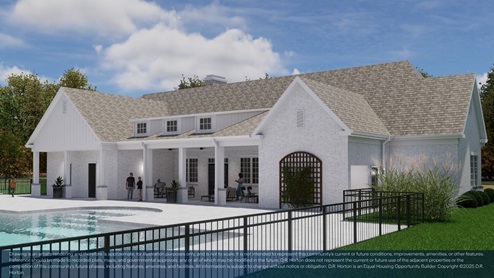 back of clubhouse