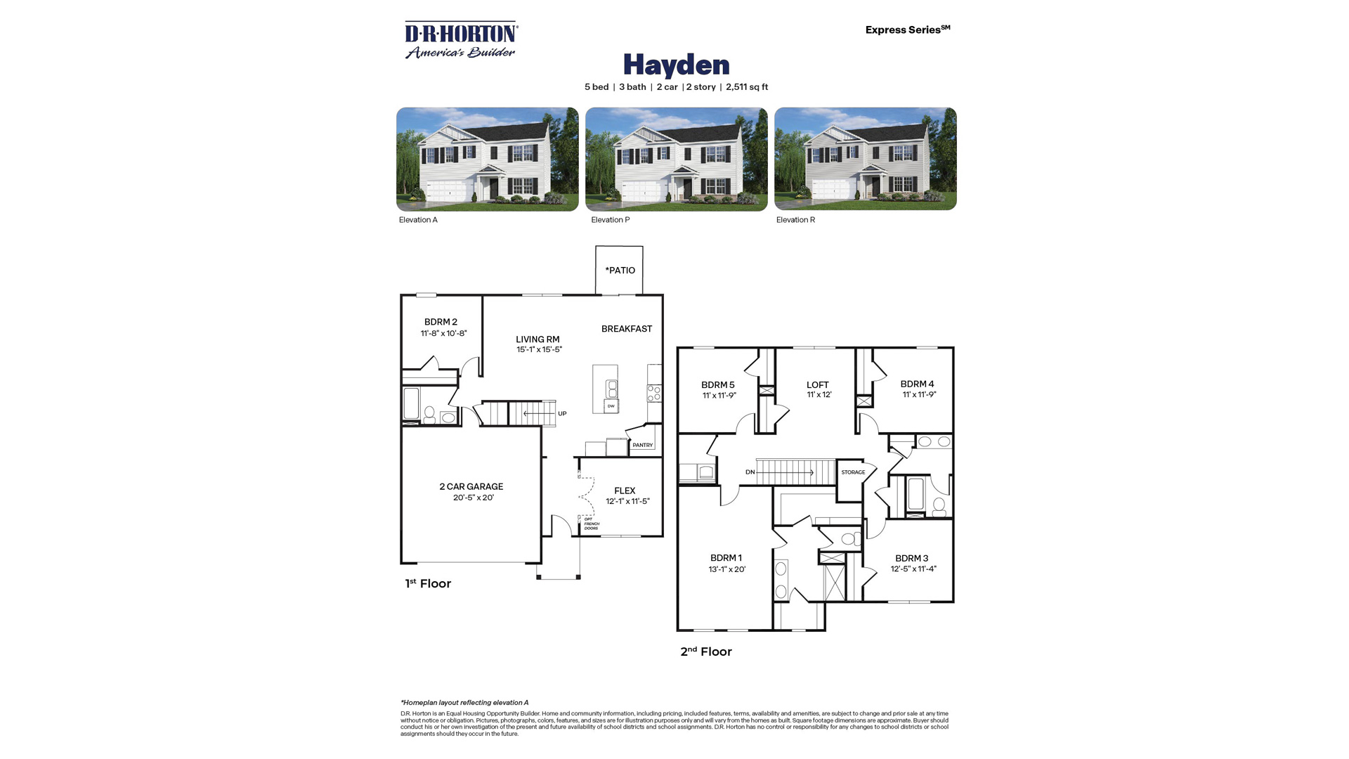 Hayden floorplans