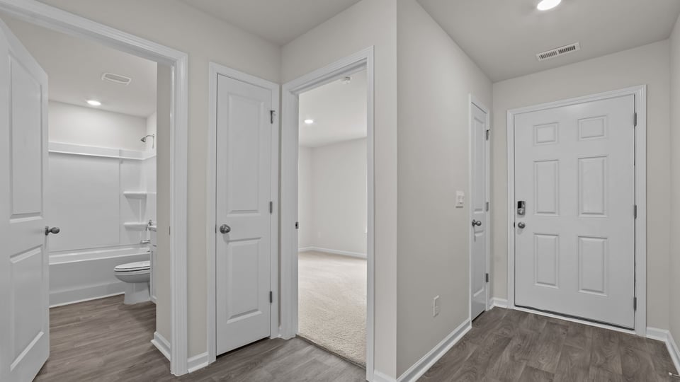 front door entrance and foyer