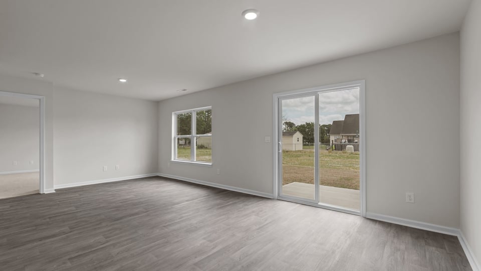 dining area with patio door