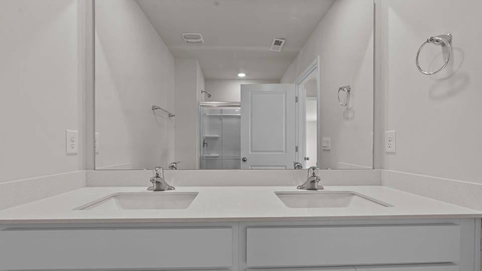 main bath with dual sink