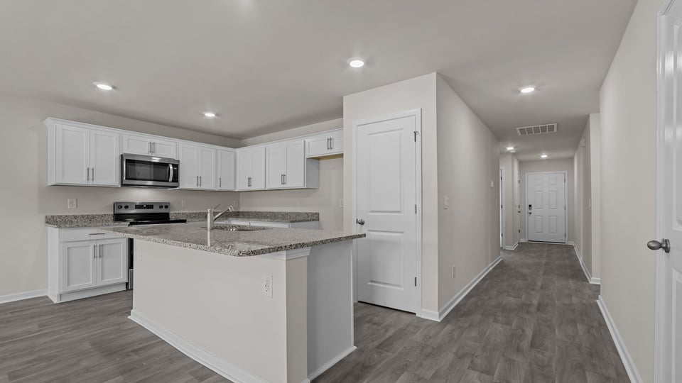 kitchen with island