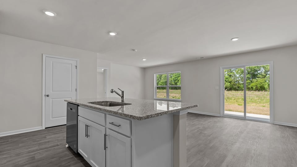 open concept living area