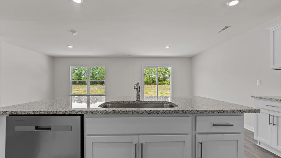 dishwasher in kitchen island