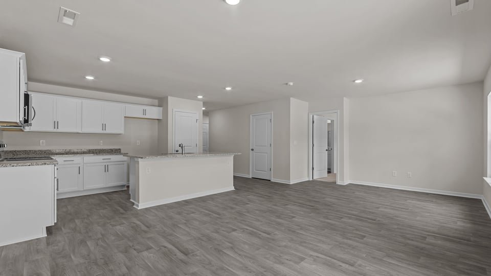 view of kitchen from living room