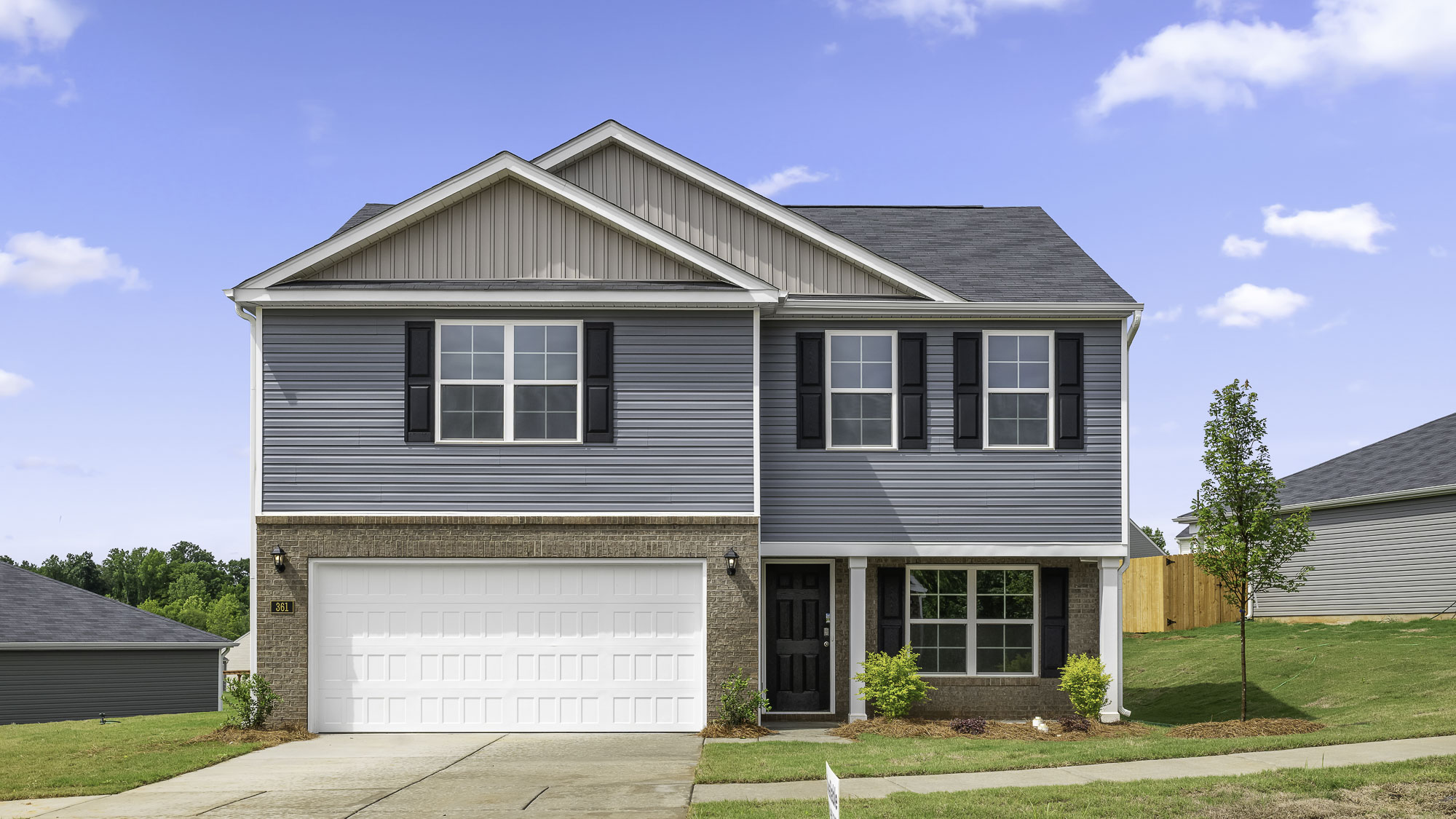 The Penwell featured at Aspen Place offers a 2 story 2 car garage 4 bed 2 full baths 1 half bath single family home