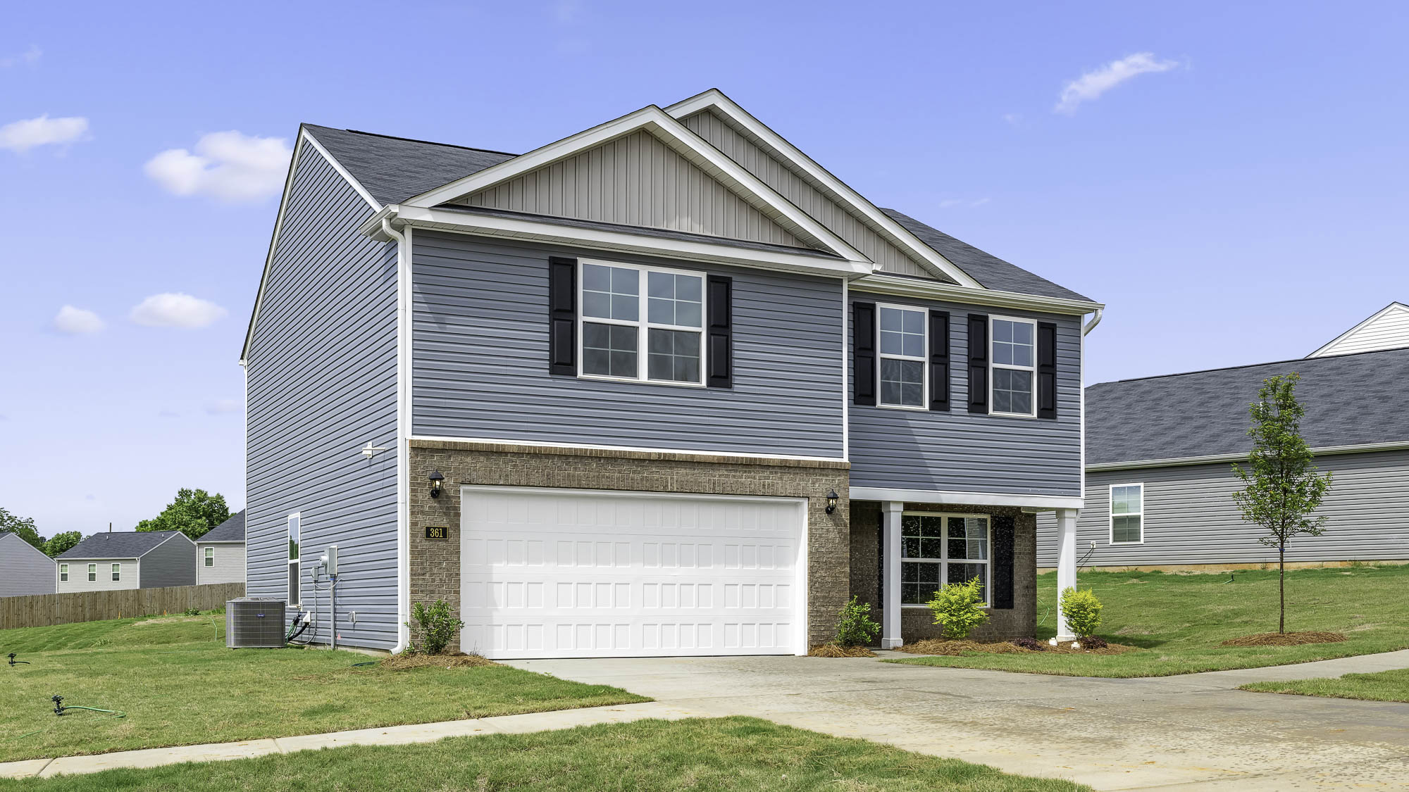 The Penwell featured at Aspen Place offers a 2 story 2 car garage 4 bed 2 full baths 1 half bath single family home