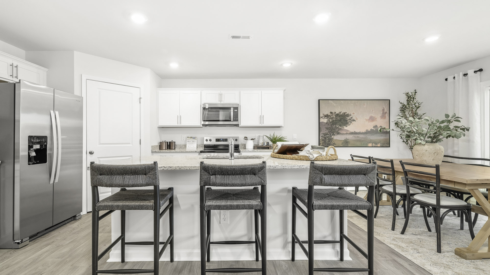 front view of kitchen