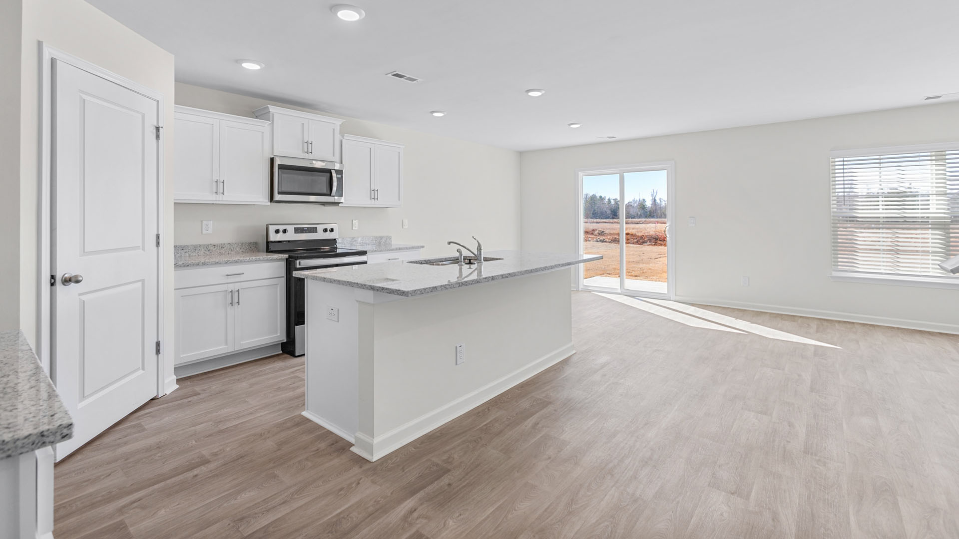 open plan living area