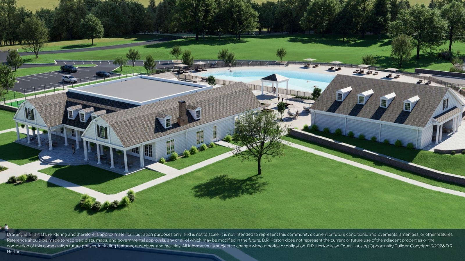Overhead shot of amenity