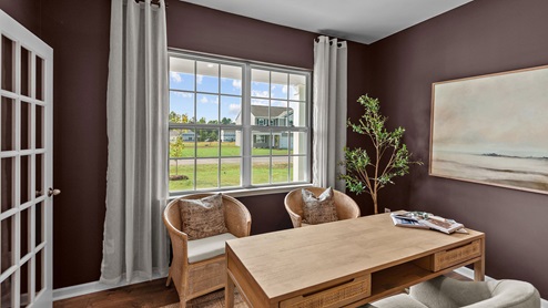 office with french doors