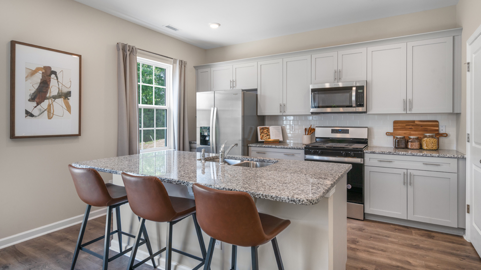 side view of kitchen