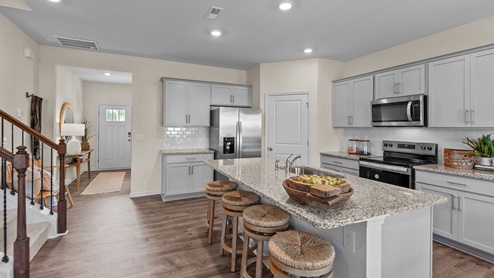 Kitchen with island