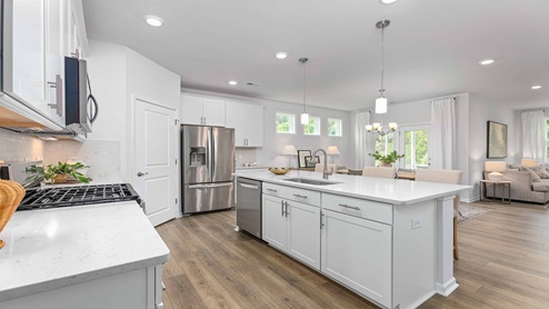 kitchen with nice island