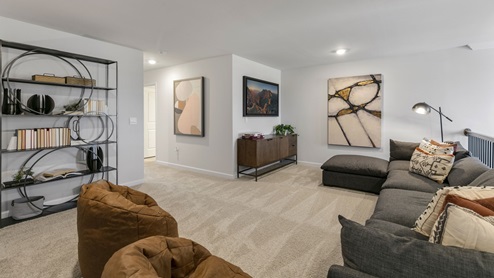 bedroom with carpet