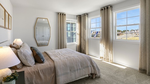 bedroom with nice sized windows