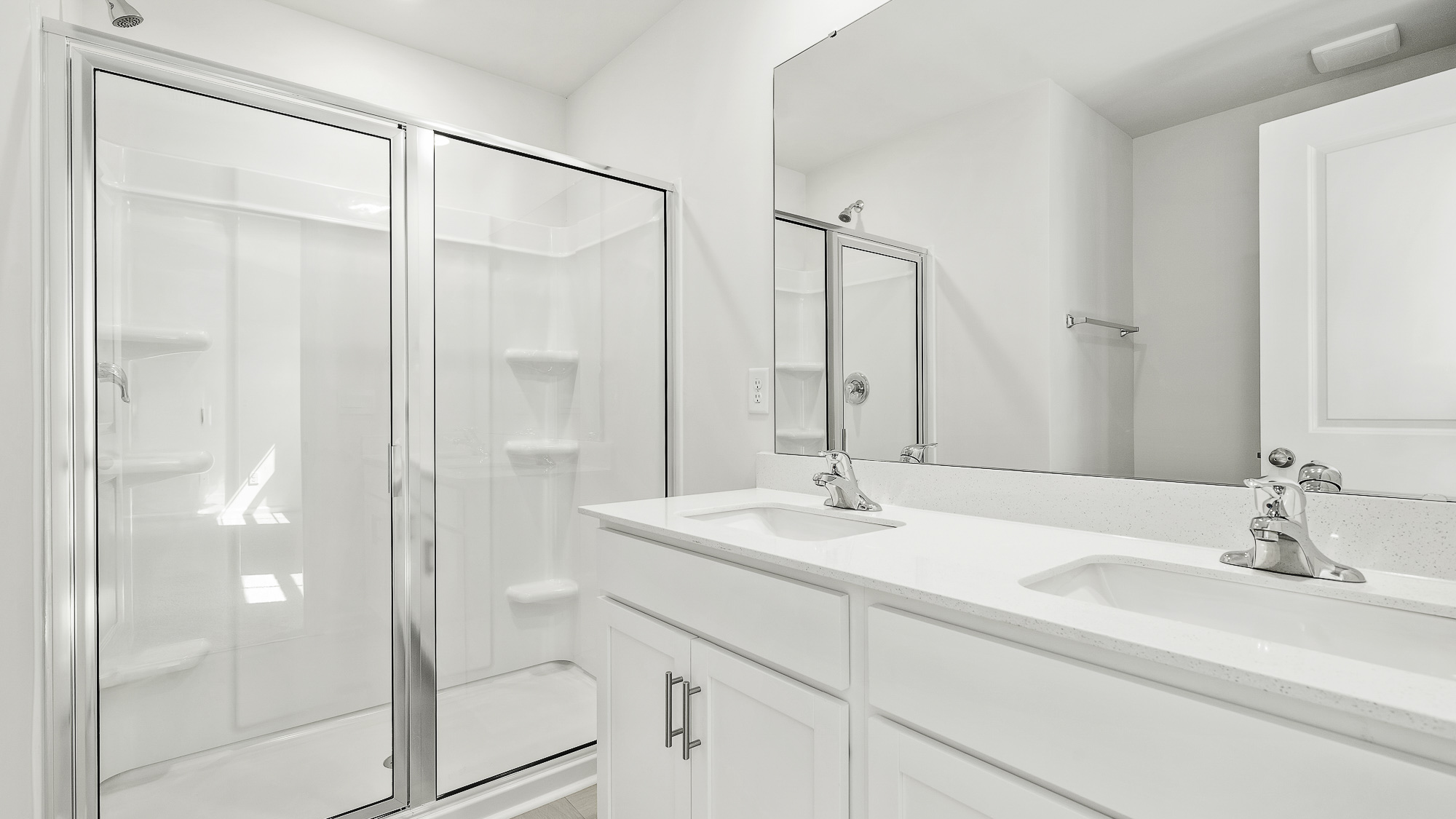 bathroom with walk in shower