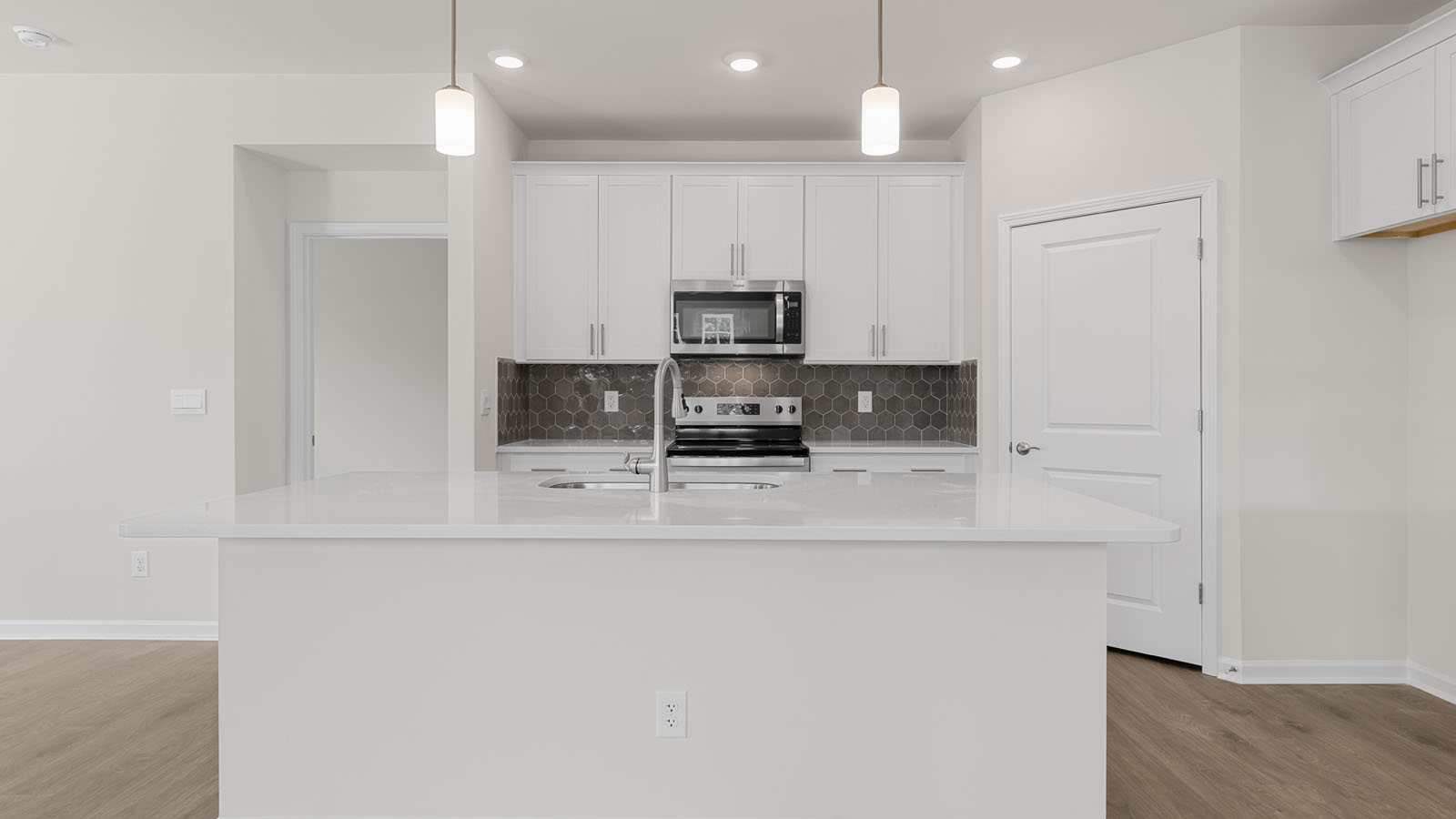 kitchen with granite countertops