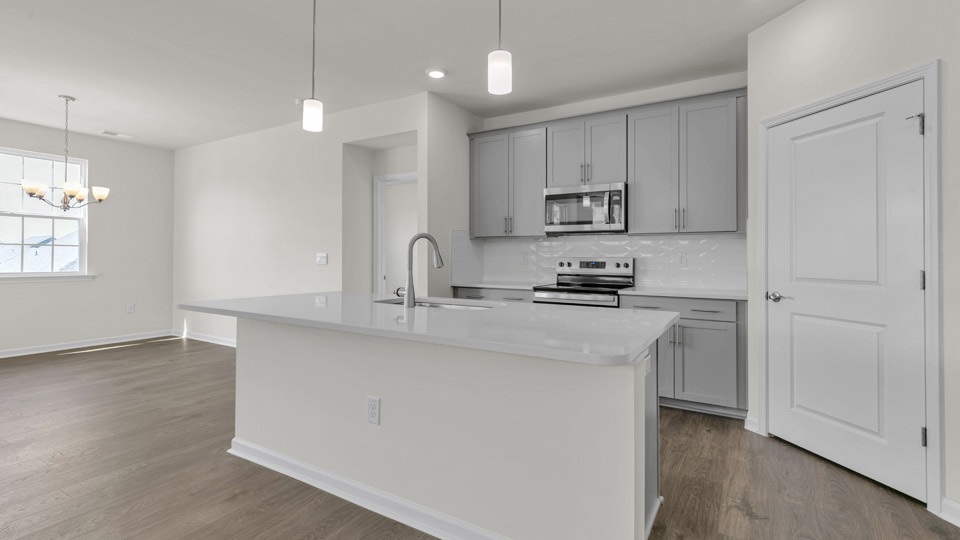 kitchen with granite countertops