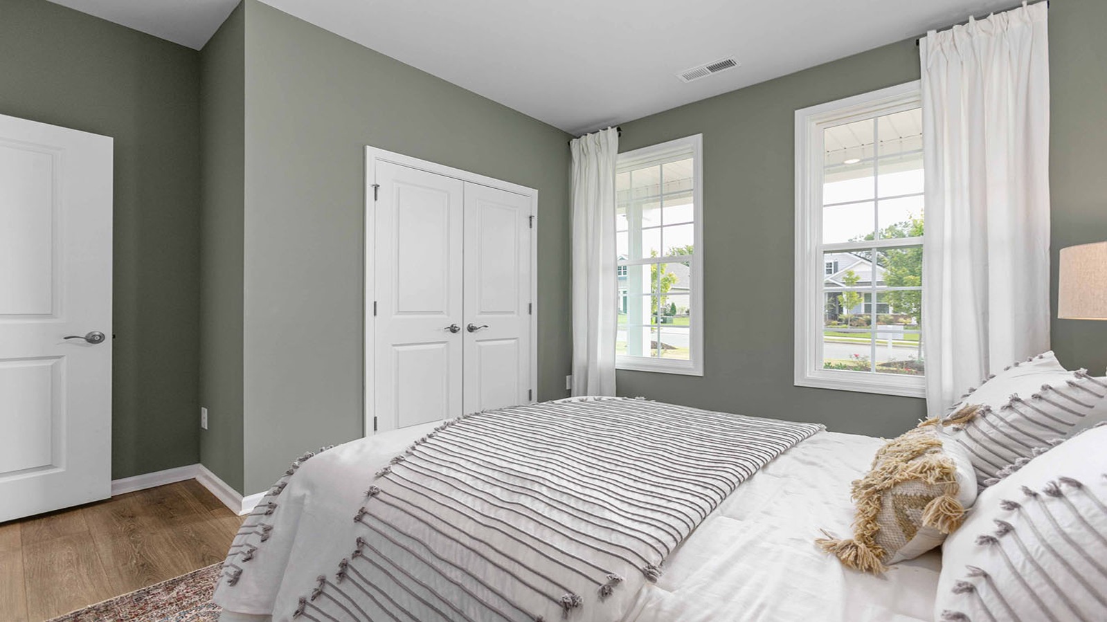 bedroom with revwood