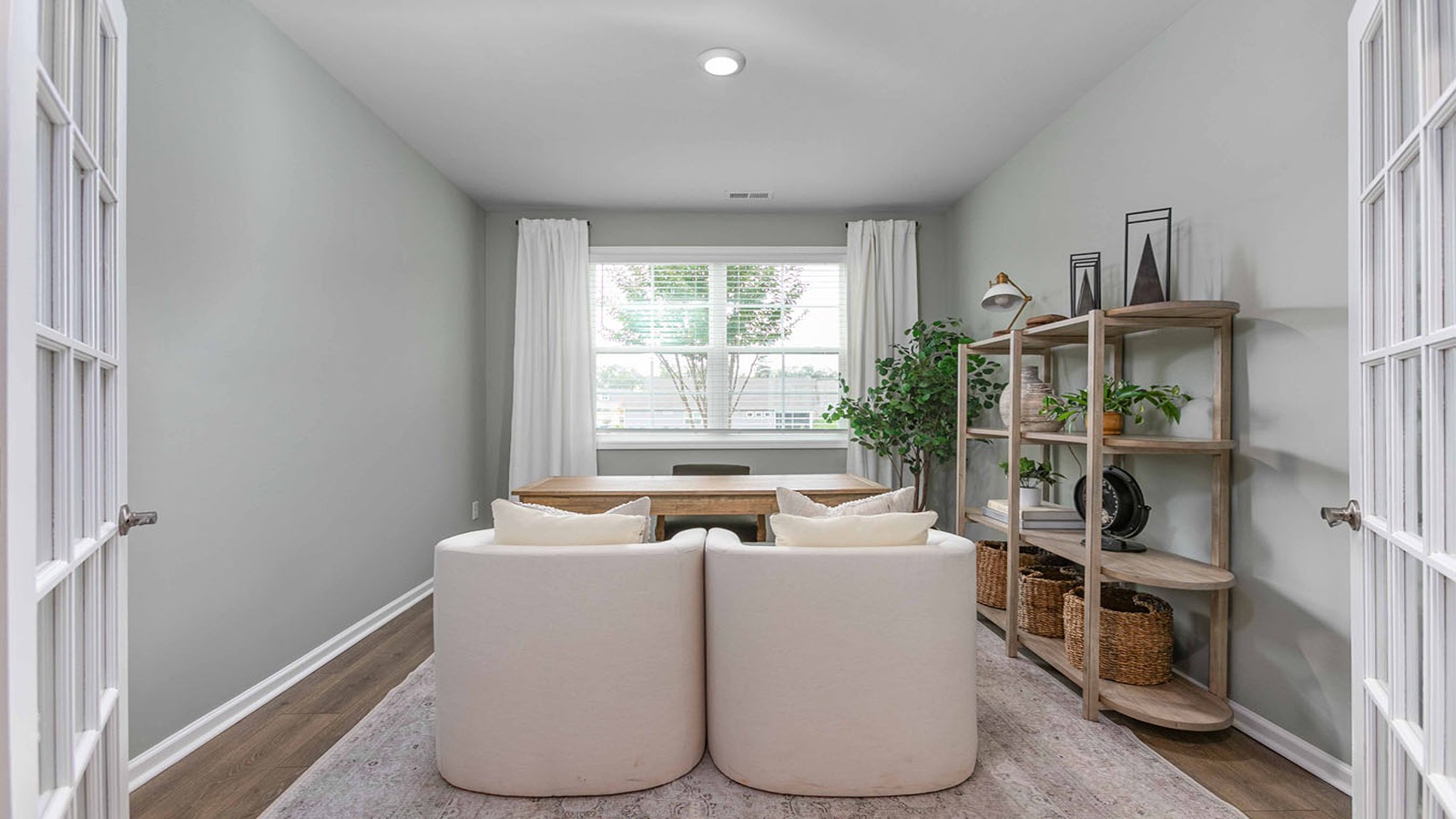 office with french doors