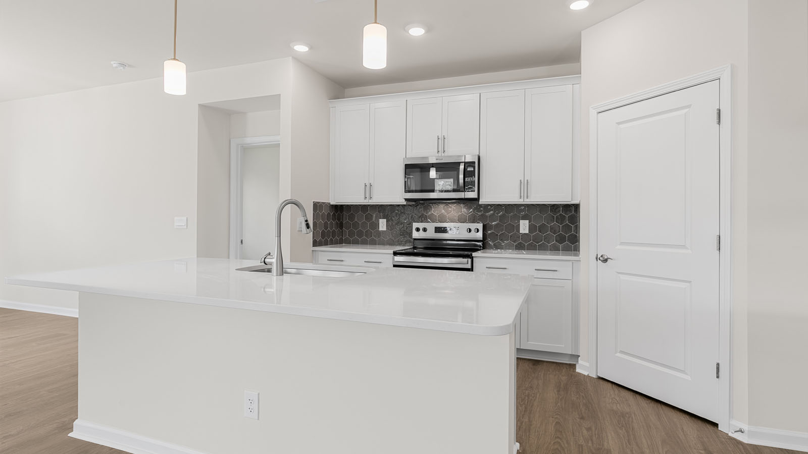 kitchen with granite countertops
