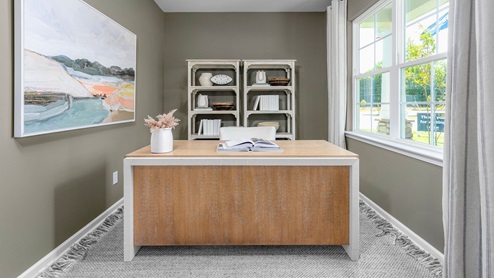 Study with revwood flooring