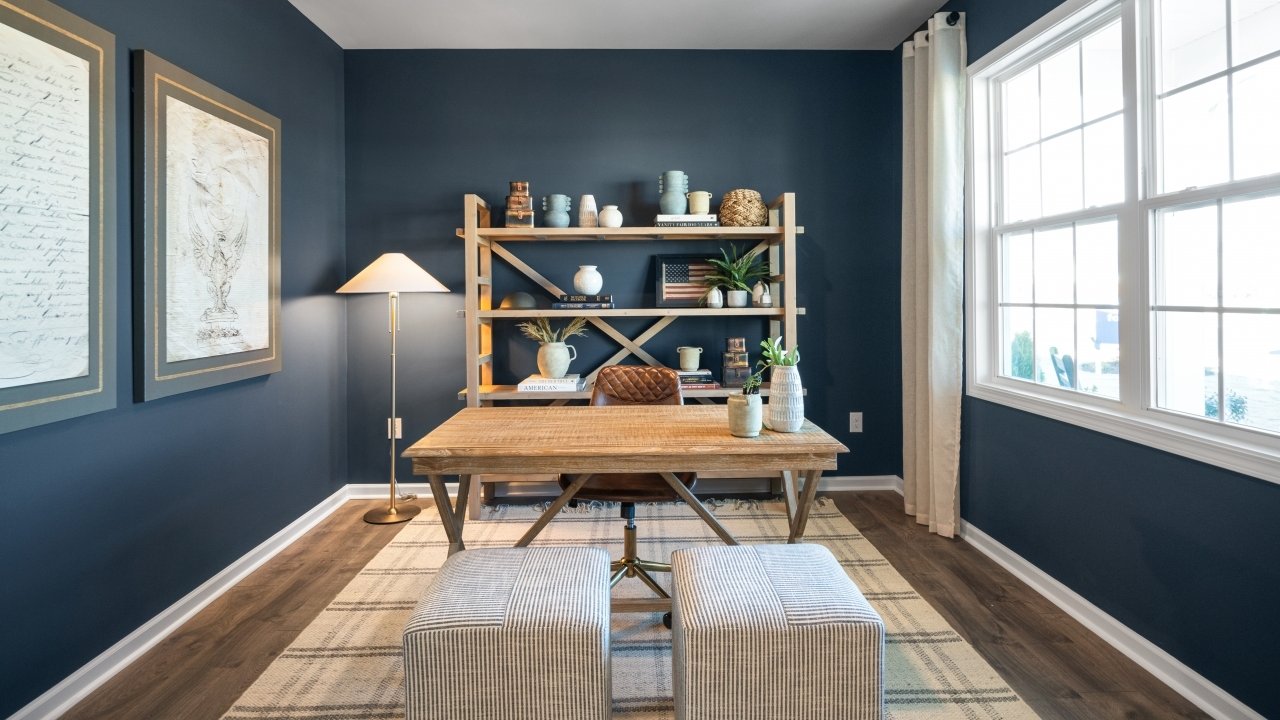 Office with Fench Door