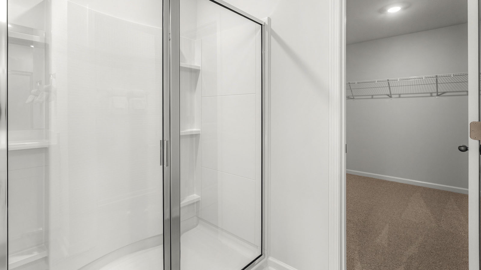 main bathroom with walk-n shower