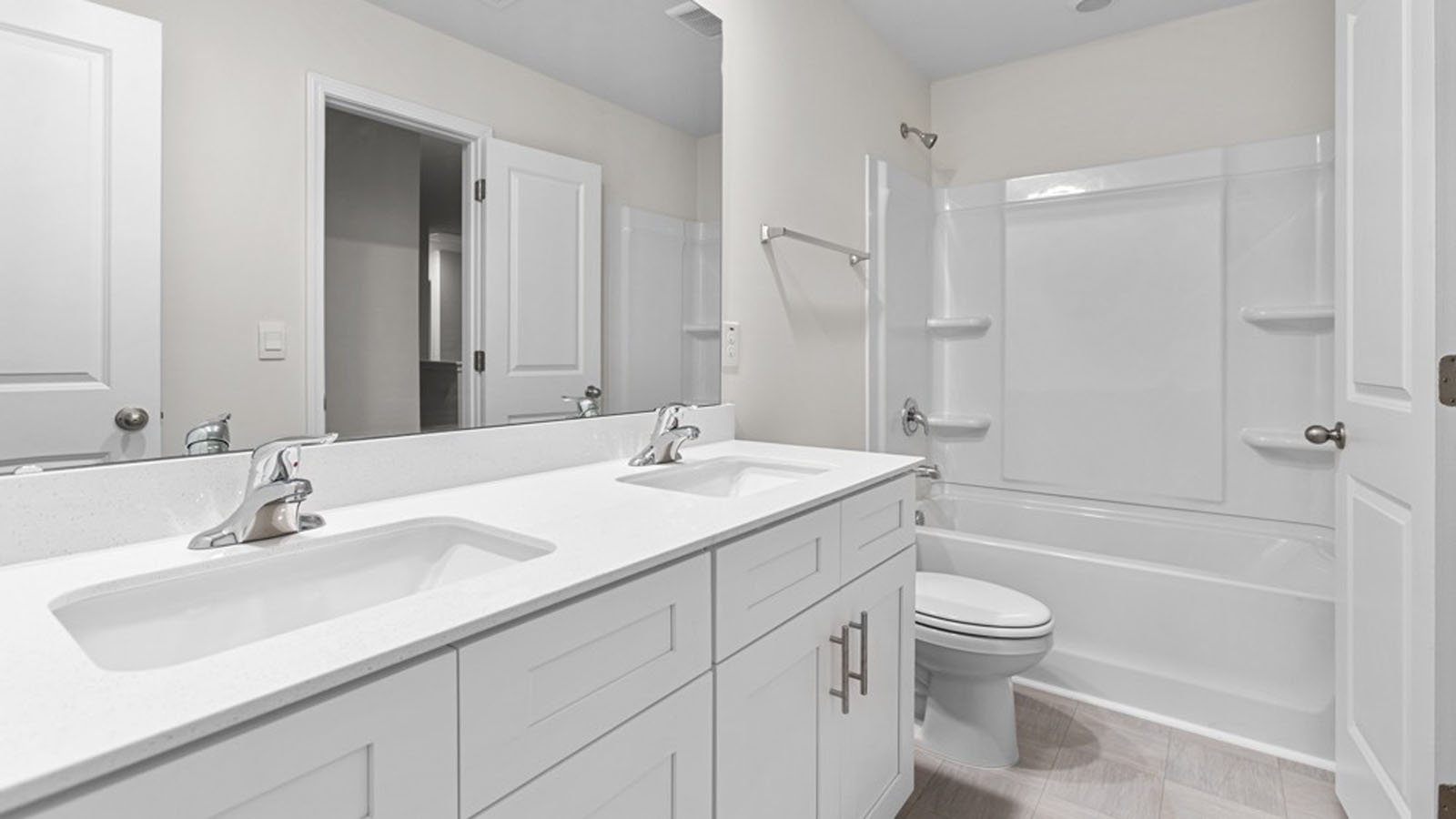 bathroom with dual sink
