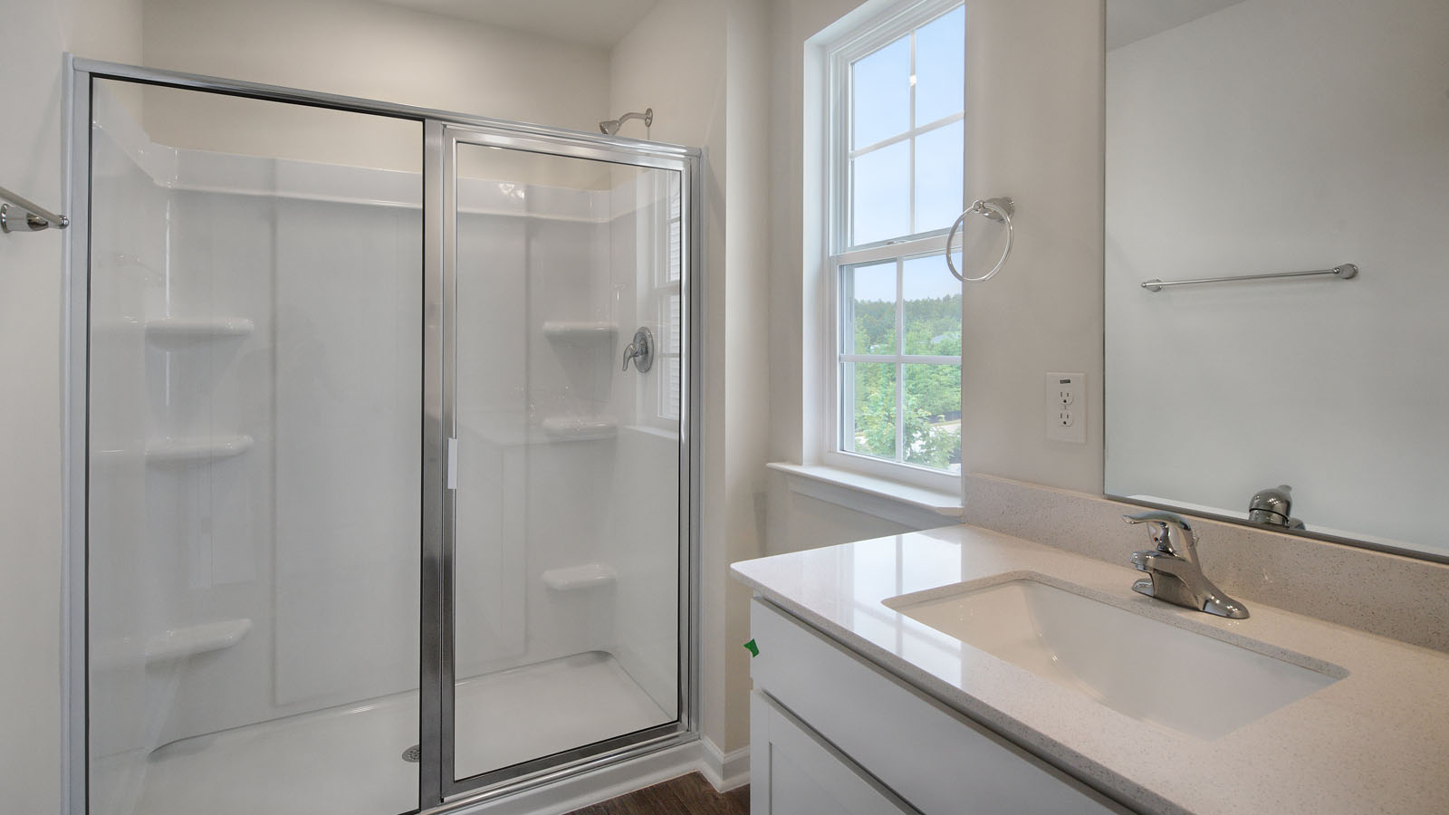 bathroom with dual sinks