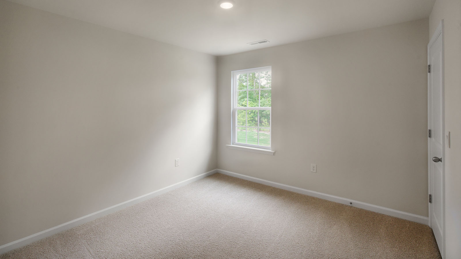bedroom with carpet