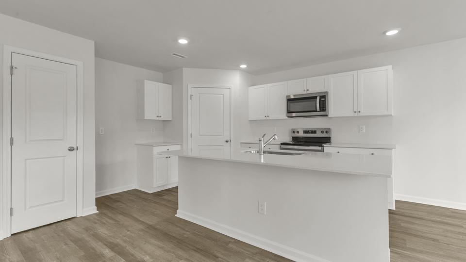 kitchen with sit in island