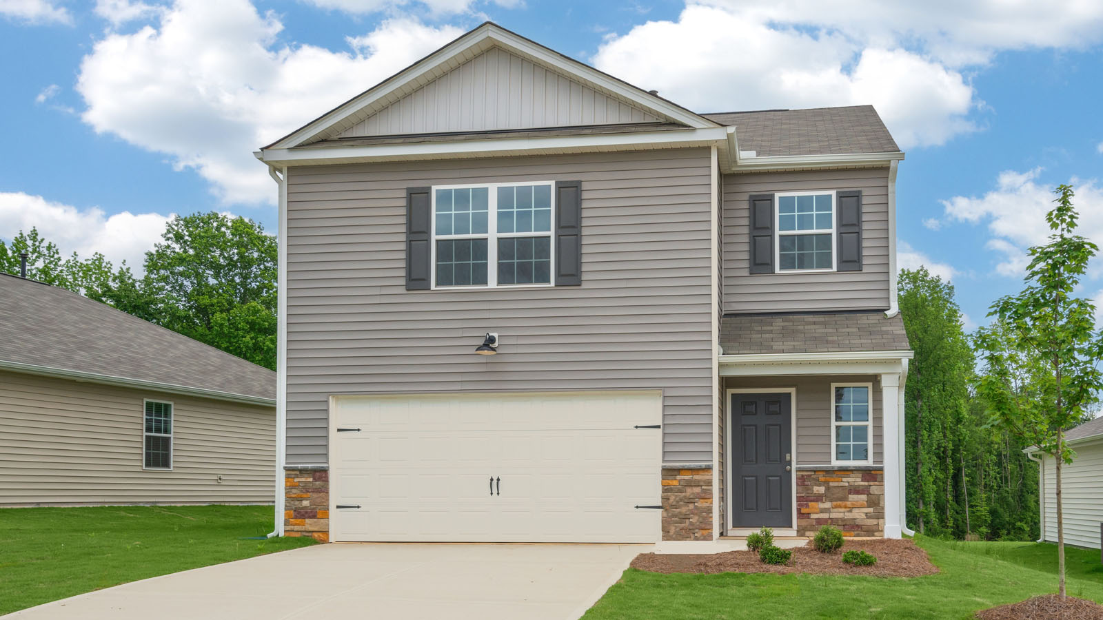 Exterior shot of a real home