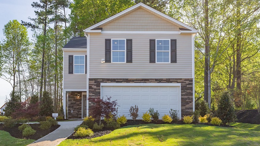 This home — photograph published by the builder