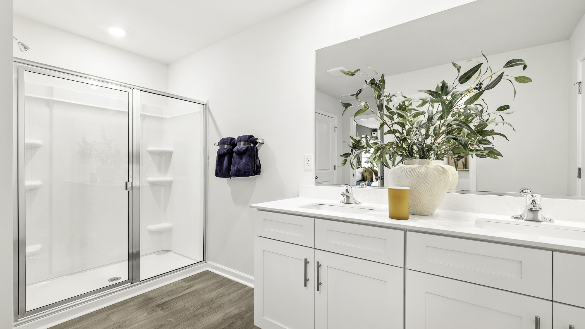 main bathroom with walk-in shower