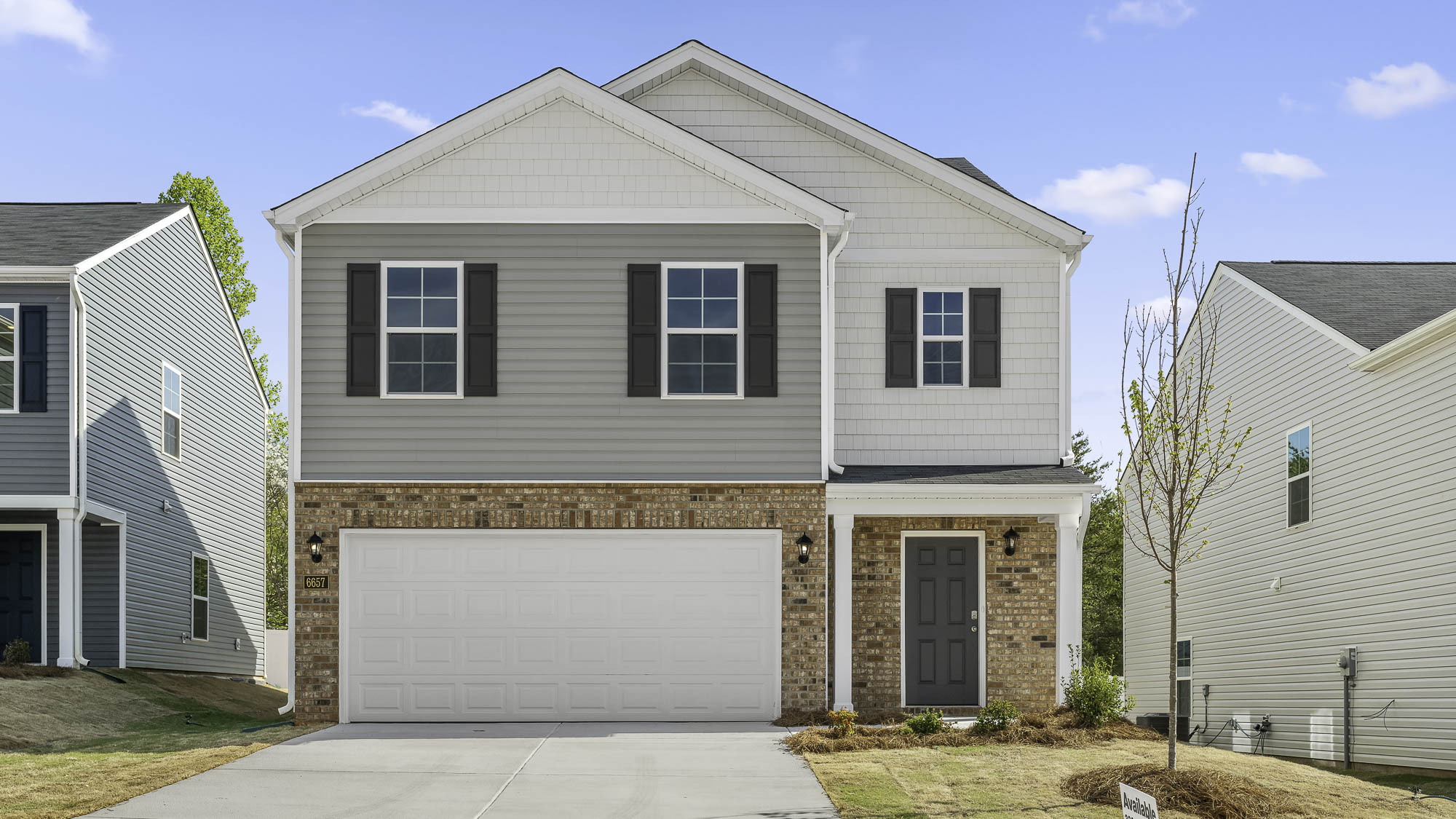 exterior of model home