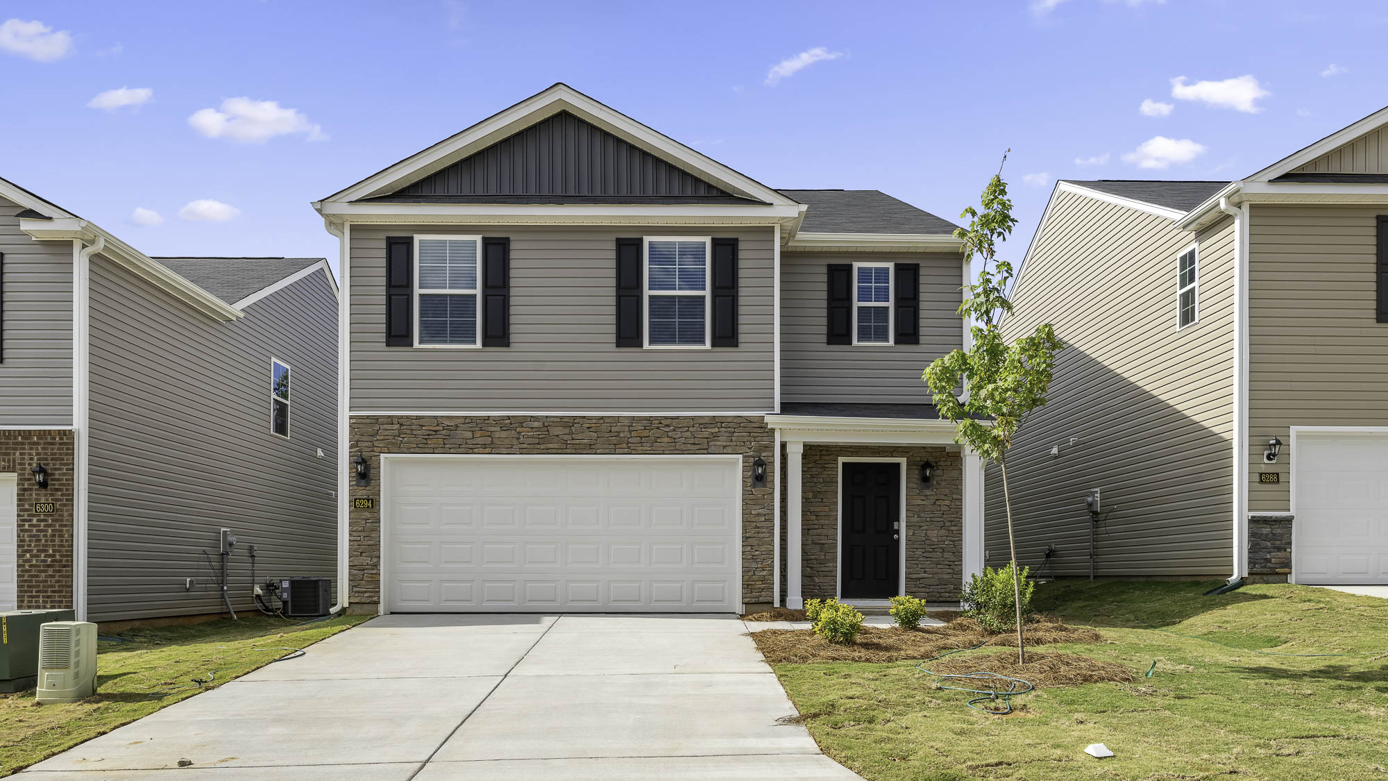 This home — photograph published by the builder